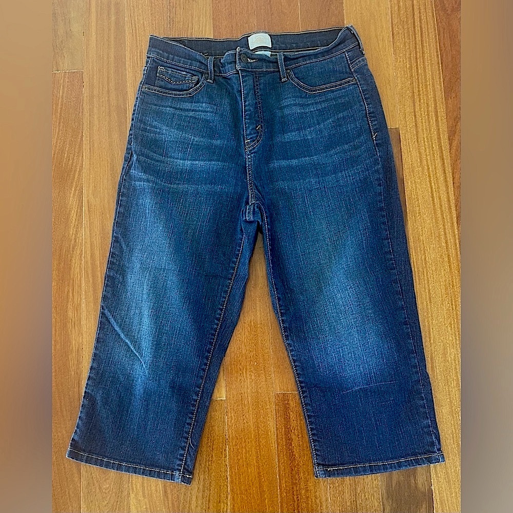 LEVIS Women Denim Jeans Shorts Pants SAN FRANCISCO Capri Bermuda Size 14
